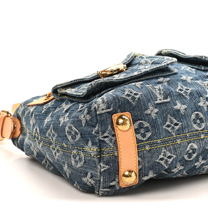 Louis Vuitton Monogram Denim Baggy PM Blue 7 of 8