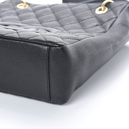Chanel Caviar Quilted Petit Shopping Tote PST Black 10 of 10