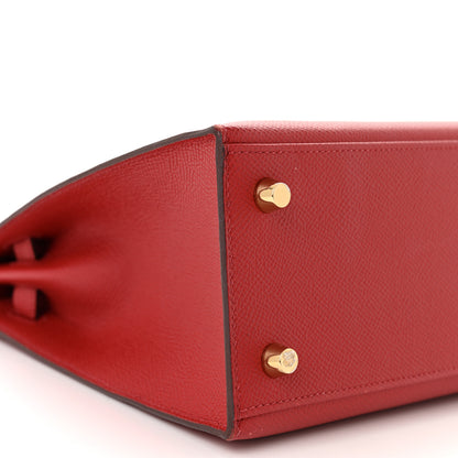 Hermes Epsom Kelly Sellier 25 Rouge Piment 9 of 12