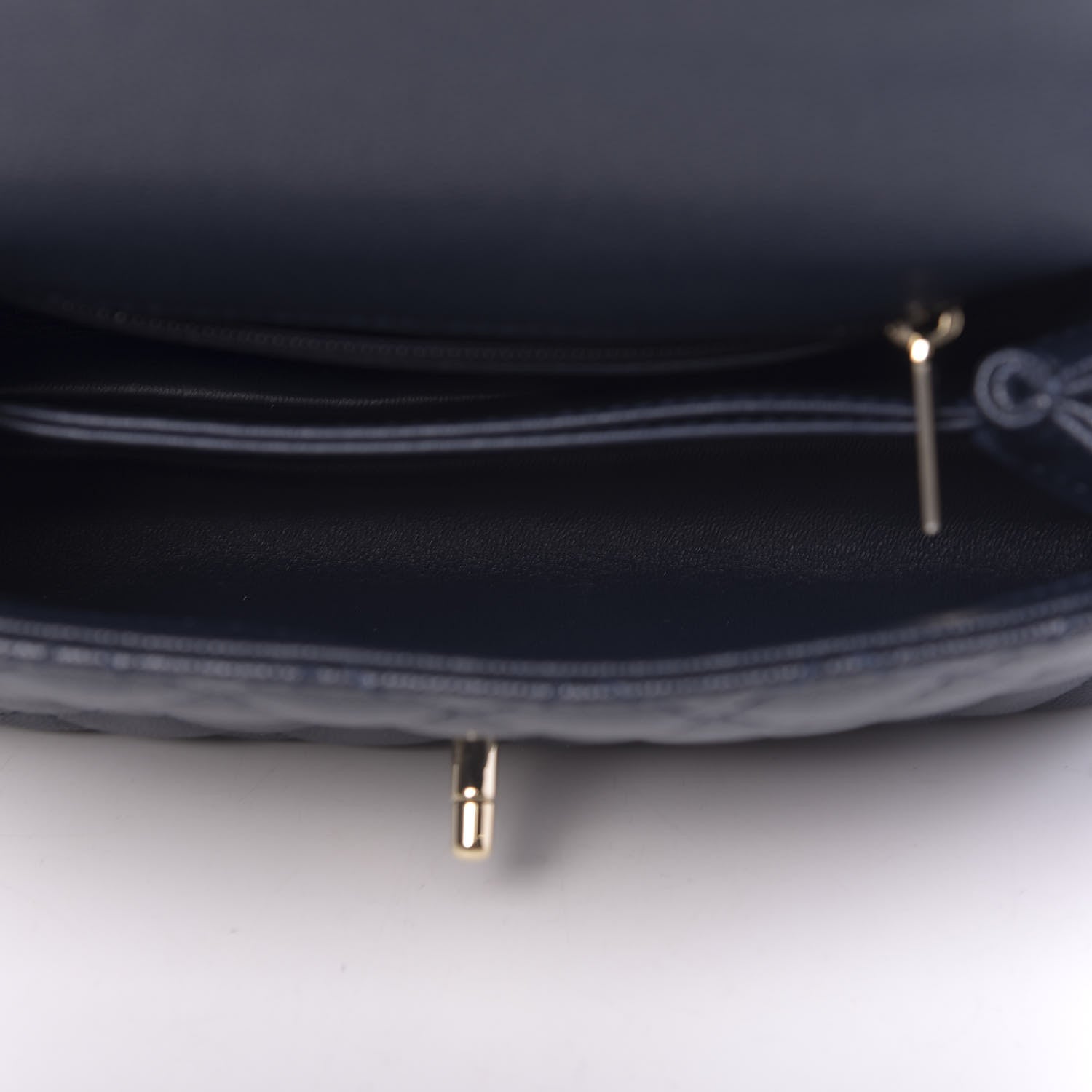 Chanel Caviar Quilted Mini Coco Handle Flap Navy Blue 5 of 11