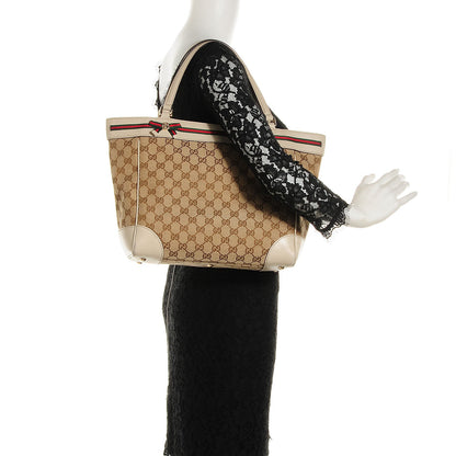 Gucci Monogram Web Medium Mayfair Tote Off White 2 of 8