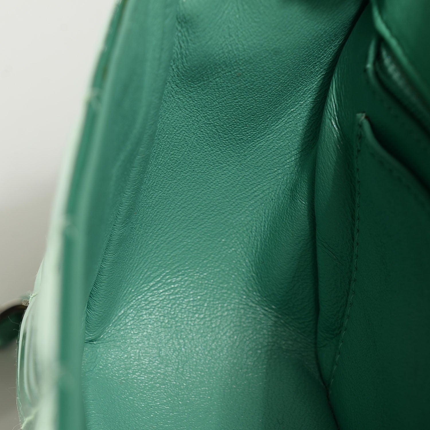 Chanel Patent Calfskin Quilted Mini Rectangular Flap Green 9 of 9