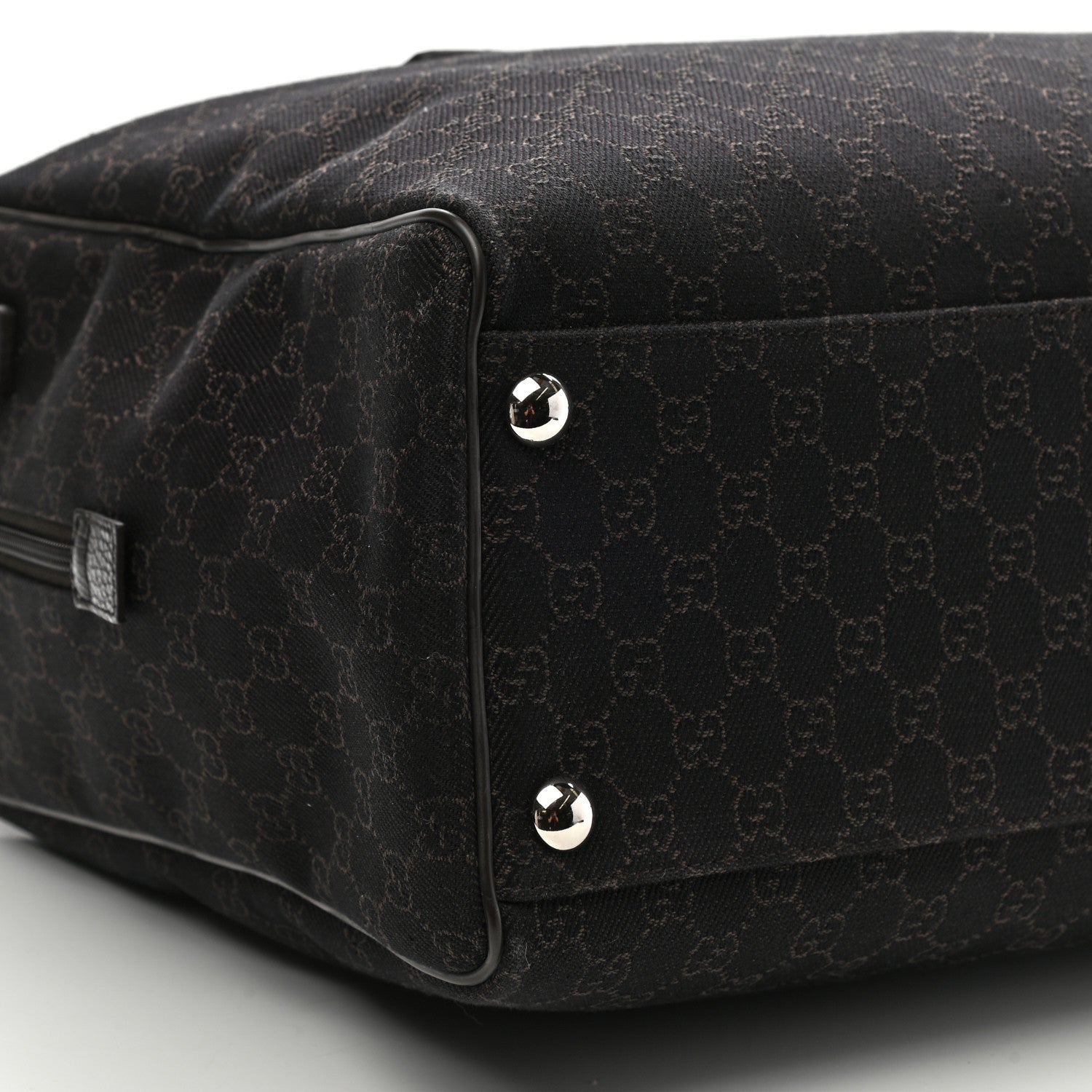 Gucci Nylon Monogram Large Carry On Duffle Dark Brown 8 of 10