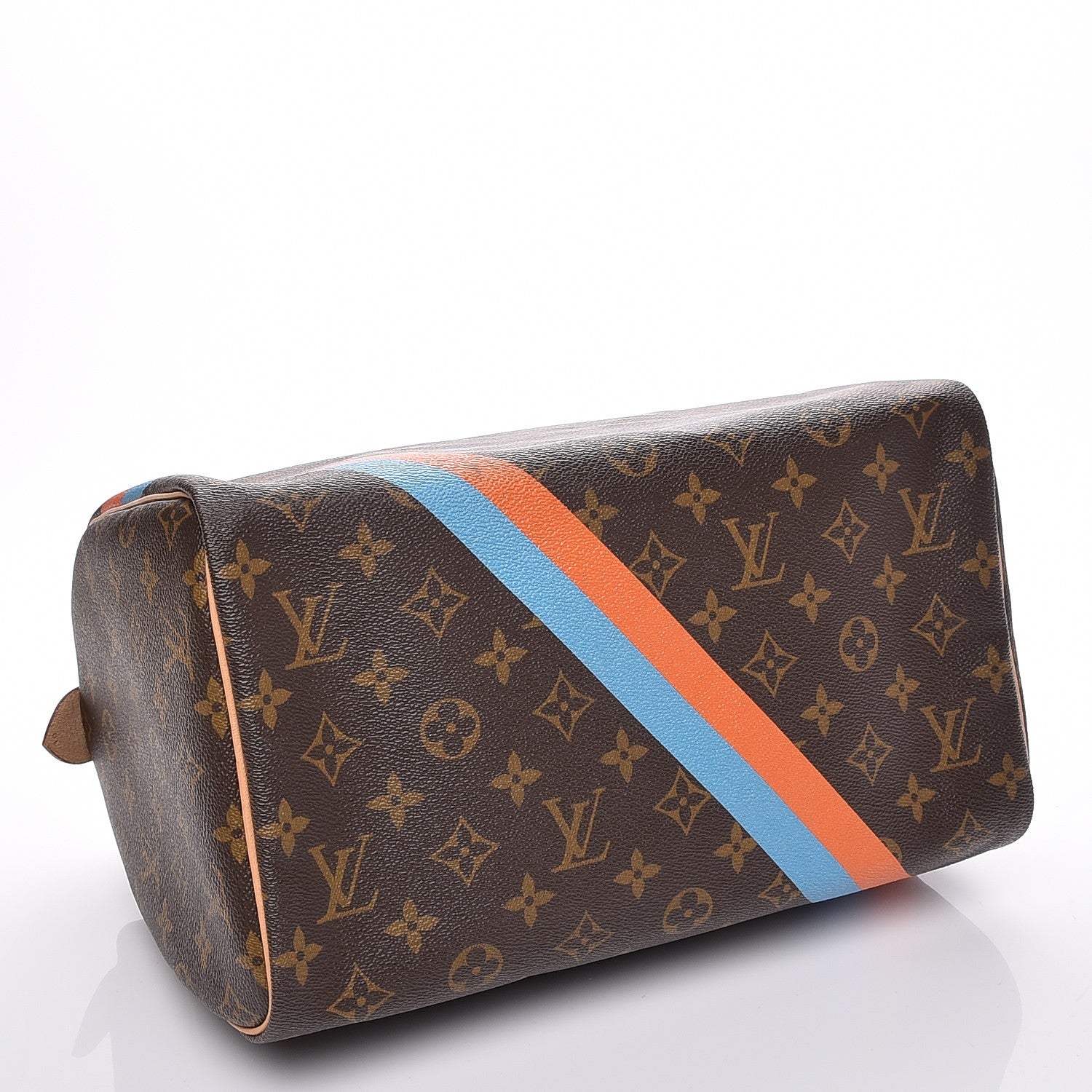 Louis Vuitton Monogram My LV Heritage Speedy 30 Blue Clair Orange 4 of 7