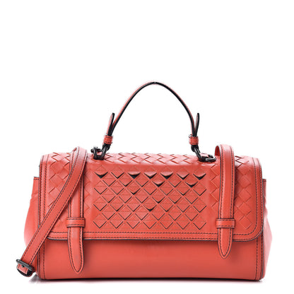 Bottega Veneta Nappa Intrecciato Scales Mini Top Handle Bag Geranium 1 of 12