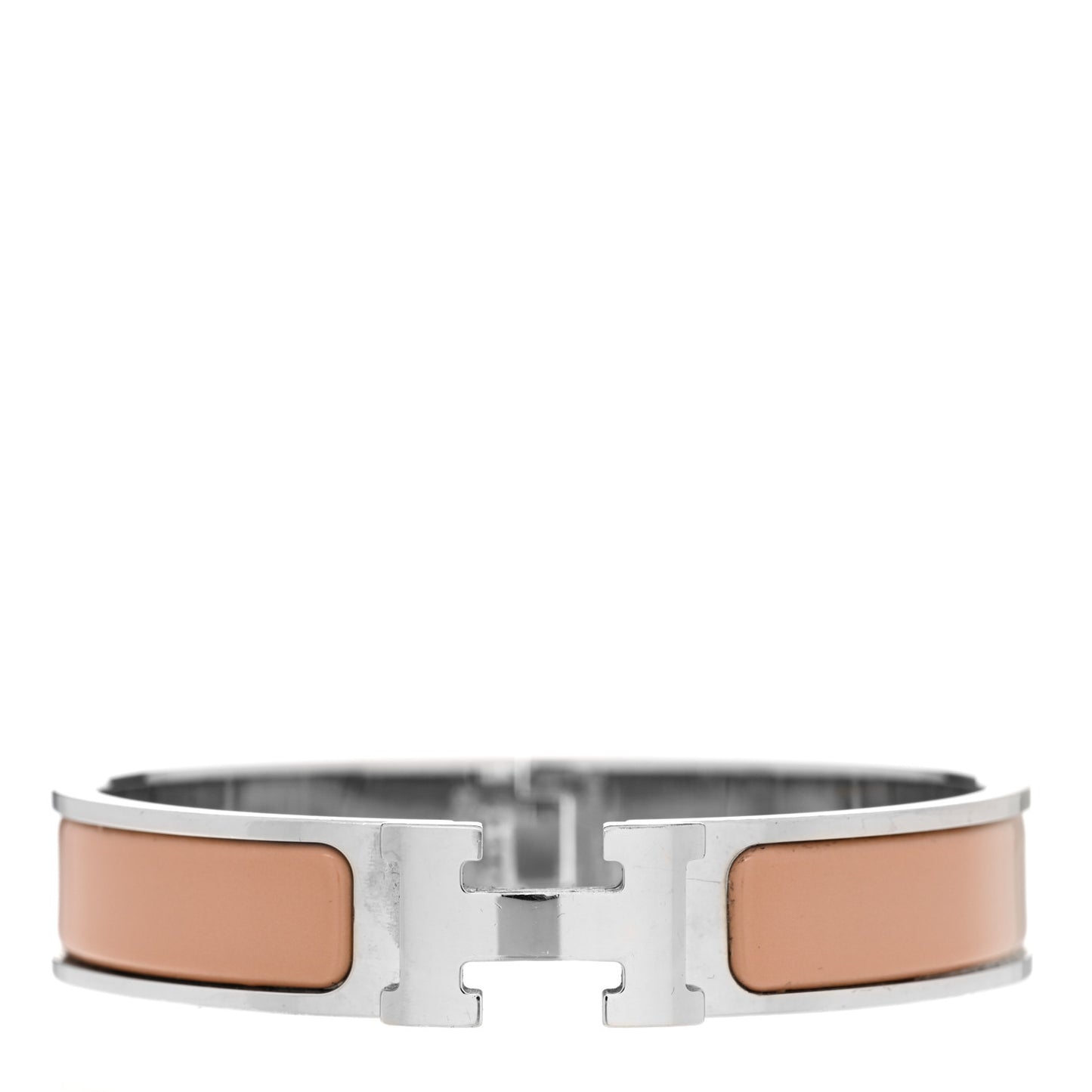 Enamel Narrow Clic Clac H Bracelet PM Rose Candeur