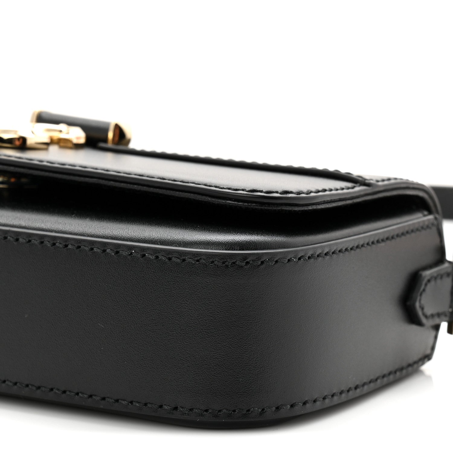 Jimmy Choo Calfskin Mini Avenue Shoulder Bag Black 1798058