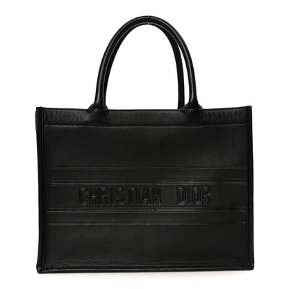 Christian Dior Calfskin Embossed Medium Book Tote Black 1 of 10