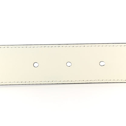 Gucci Calfskin Trapuntata Zumi 30mm Belt 85 34 White 4 of 9