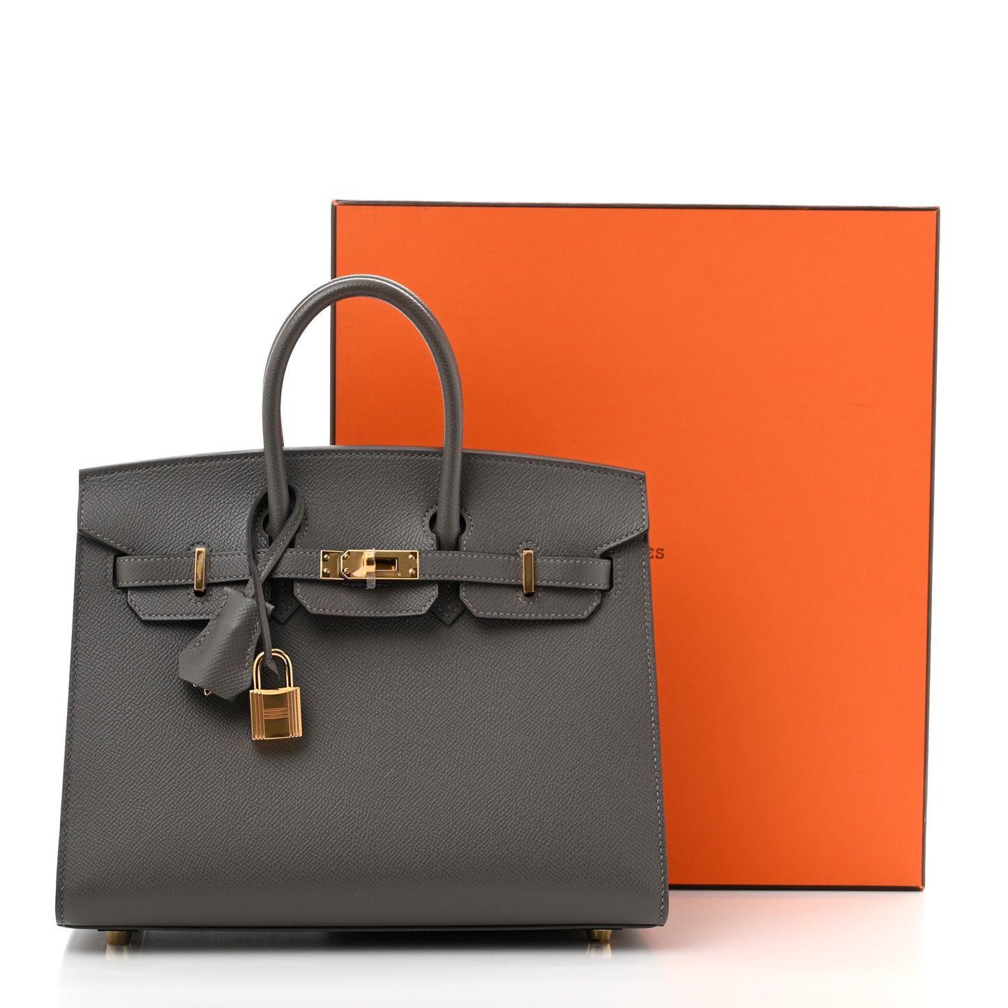 Epsom Birkin Sellier 25 Gris Meyer