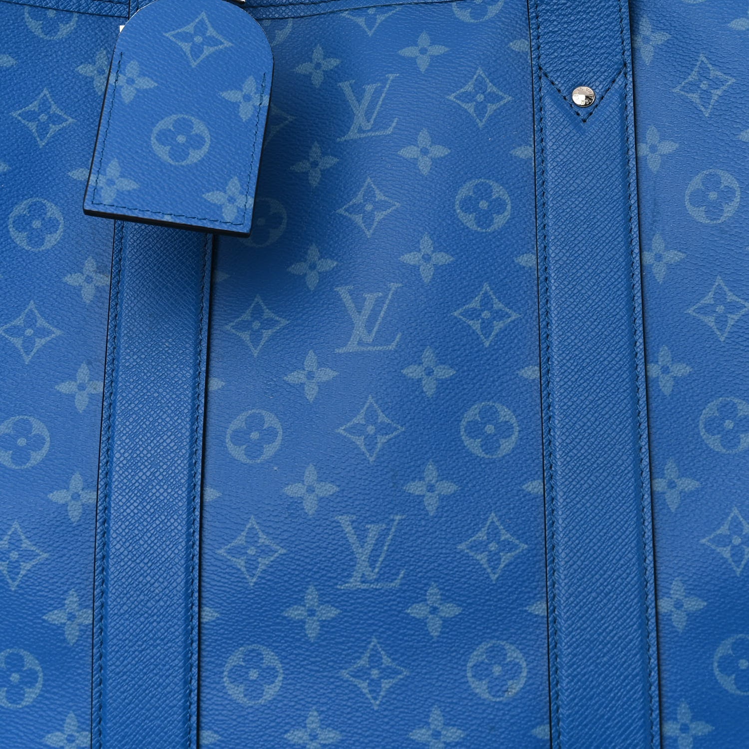 Louis Vuitton Monogram Eclipse Taigaramma Weekend Tote NM Agave Blue 7 of 10