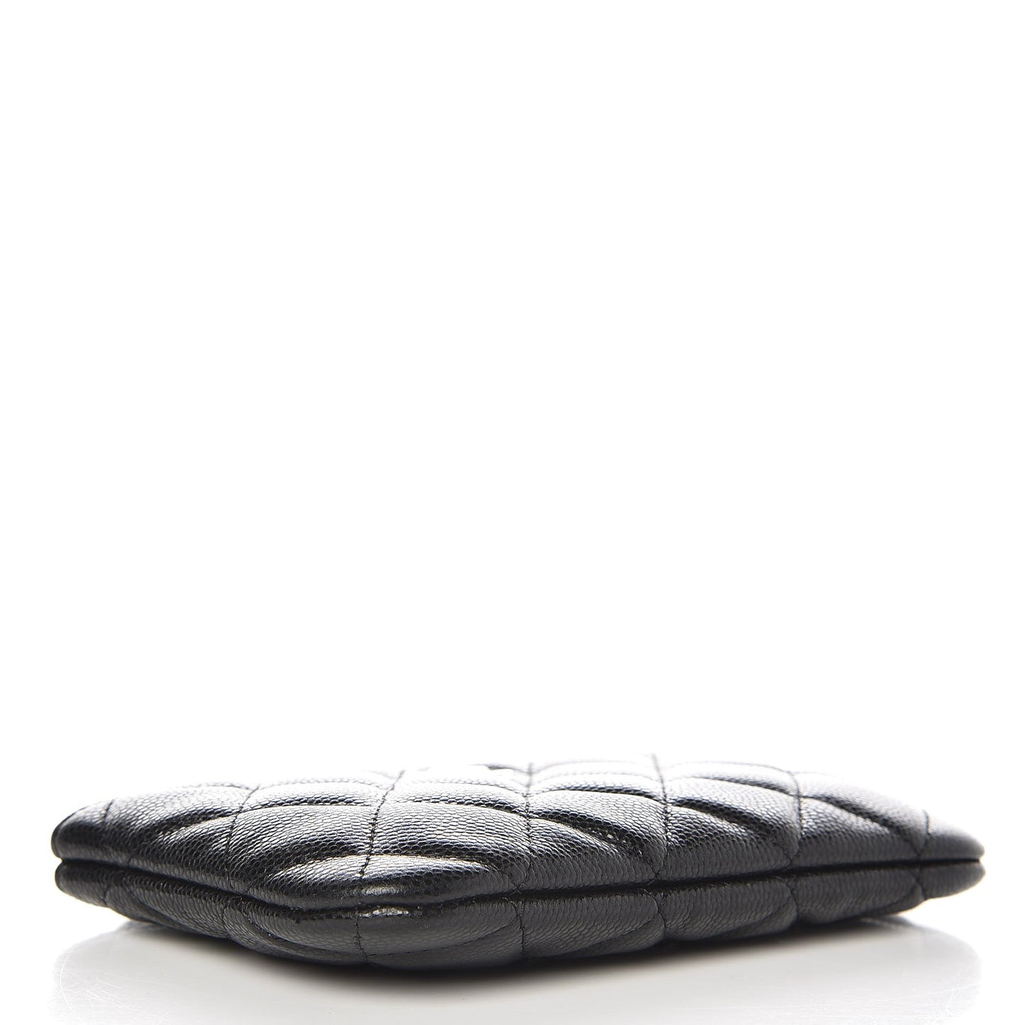 Caviar Quilted Small Cosmetic Case Black