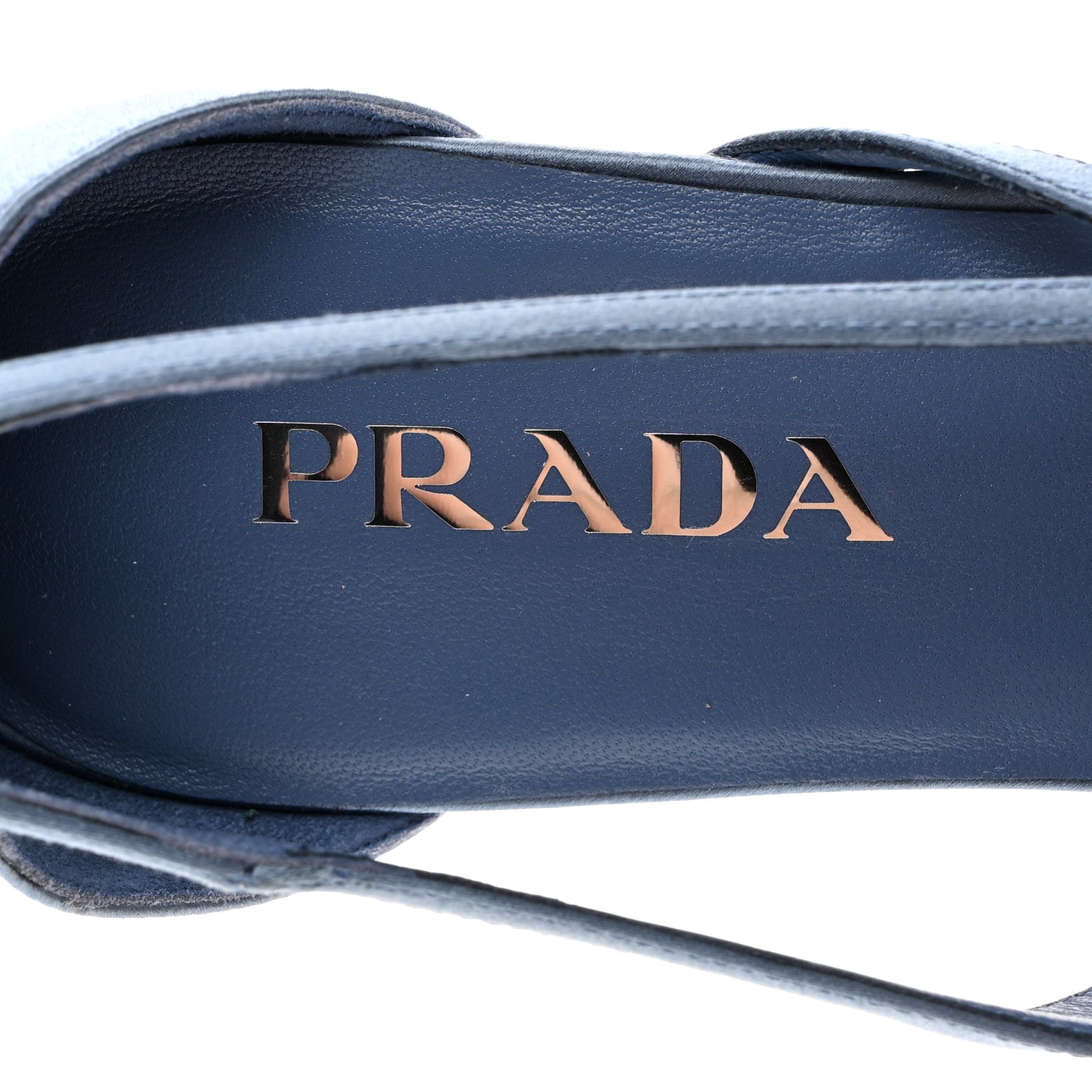 Prada Satin Cut-Out Ballerina Flats 40 Pervinca 6 of 8