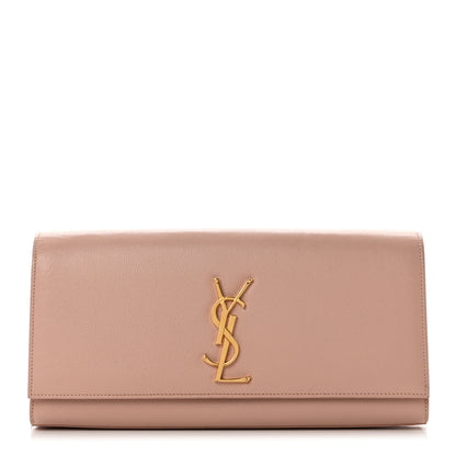 Saint Laurent Calfskin Classic Monogram Cassandre Clutch Blush 1 of 10