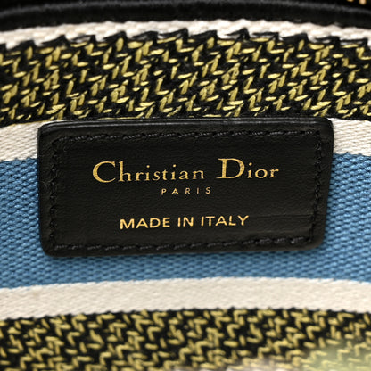 Christian Dior Canvas D-Constellation Embroidered Medium Lady D-Lite Latte Multicolor 6 of 10