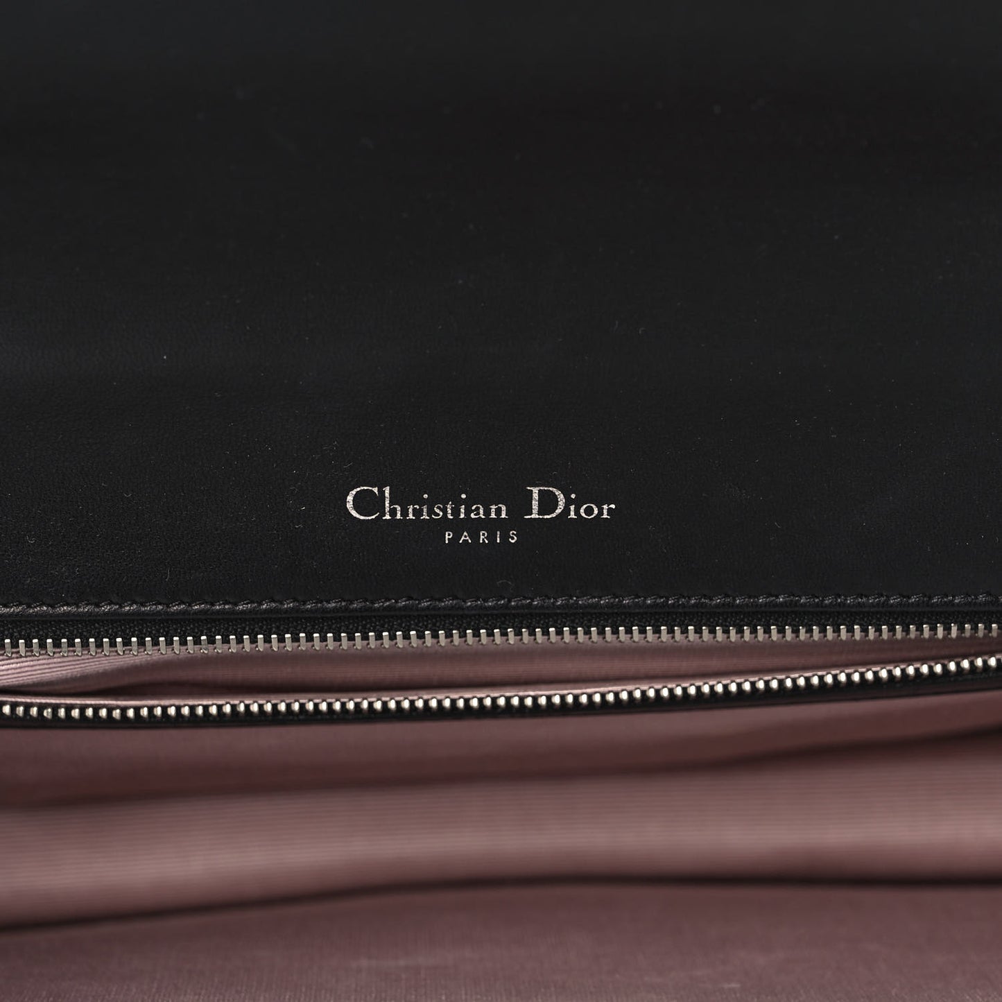 Lambskin Large Diorama Flap Bag Black