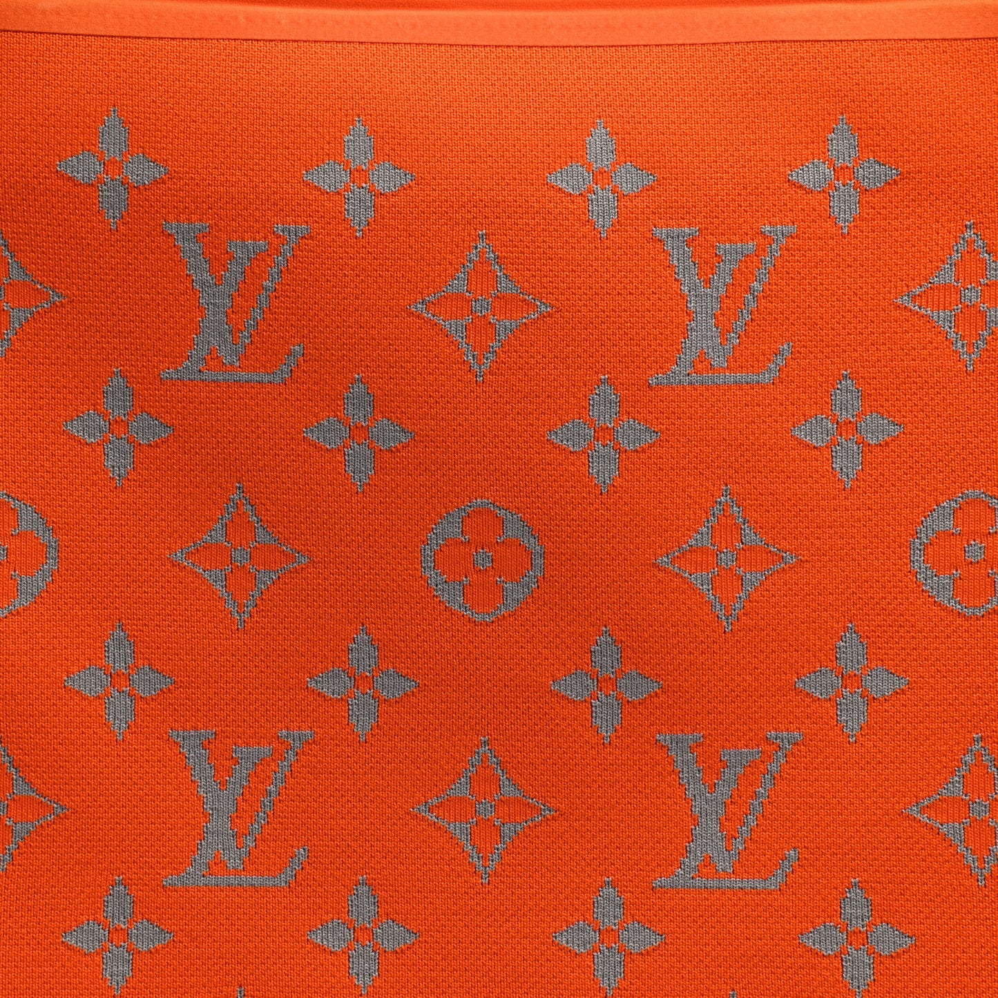 Knit Monogram Horizon Soft 55 Suitcase Orange
