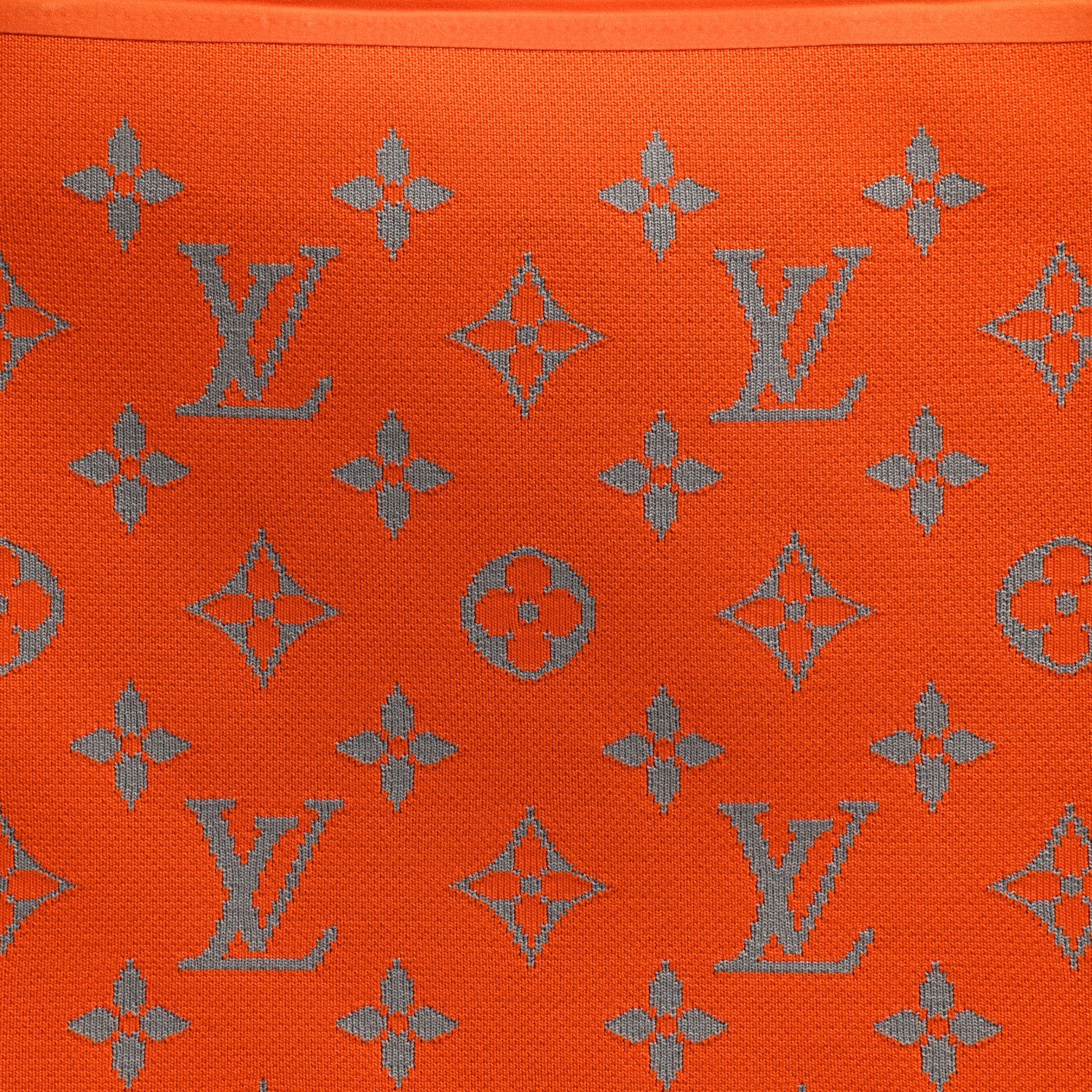Louis Vuitton Knit Monogram Horizon Soft 55 Suitcase Orange 6 of 8