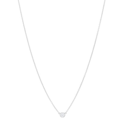 Tiffany Platinum Diamond .21ct Elsa Peretti Diamonds by the Yard Pendant Necklace 1 of 4
