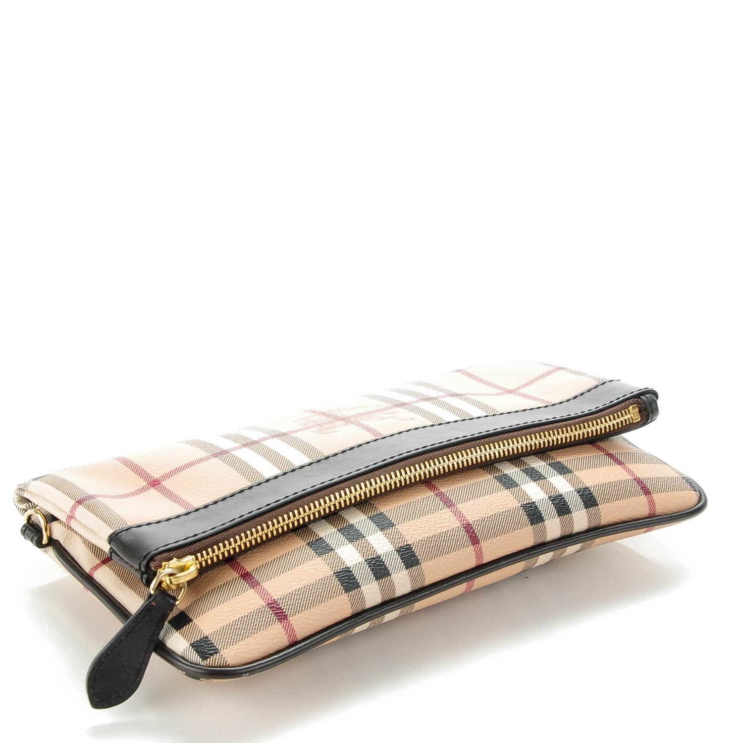 Burberry Haymarket Check Adeline Foldover Clutch Brown 4 of 6