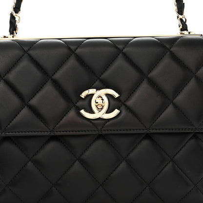 Chanel Lambskin Quilted Medium Trendy CC Flap Black 8 of 10