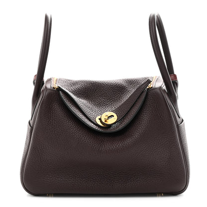 Hermes Taurillon Clemence Matte Niloticus Crocodile Touch Lindy 26 Rouge Sellier Bourgogne 1 of 11