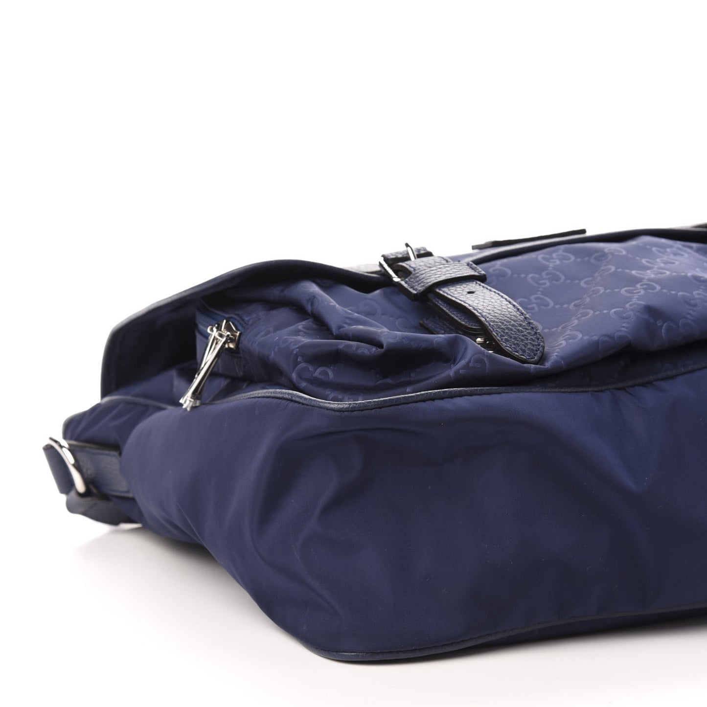 Nylon Monogram Double Buckle Flap Messenger Bag Tide