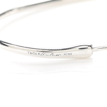 Tiffany Sterling Silver Large Elsa Peretti Open Heart Hoop Earrings 4 of 4