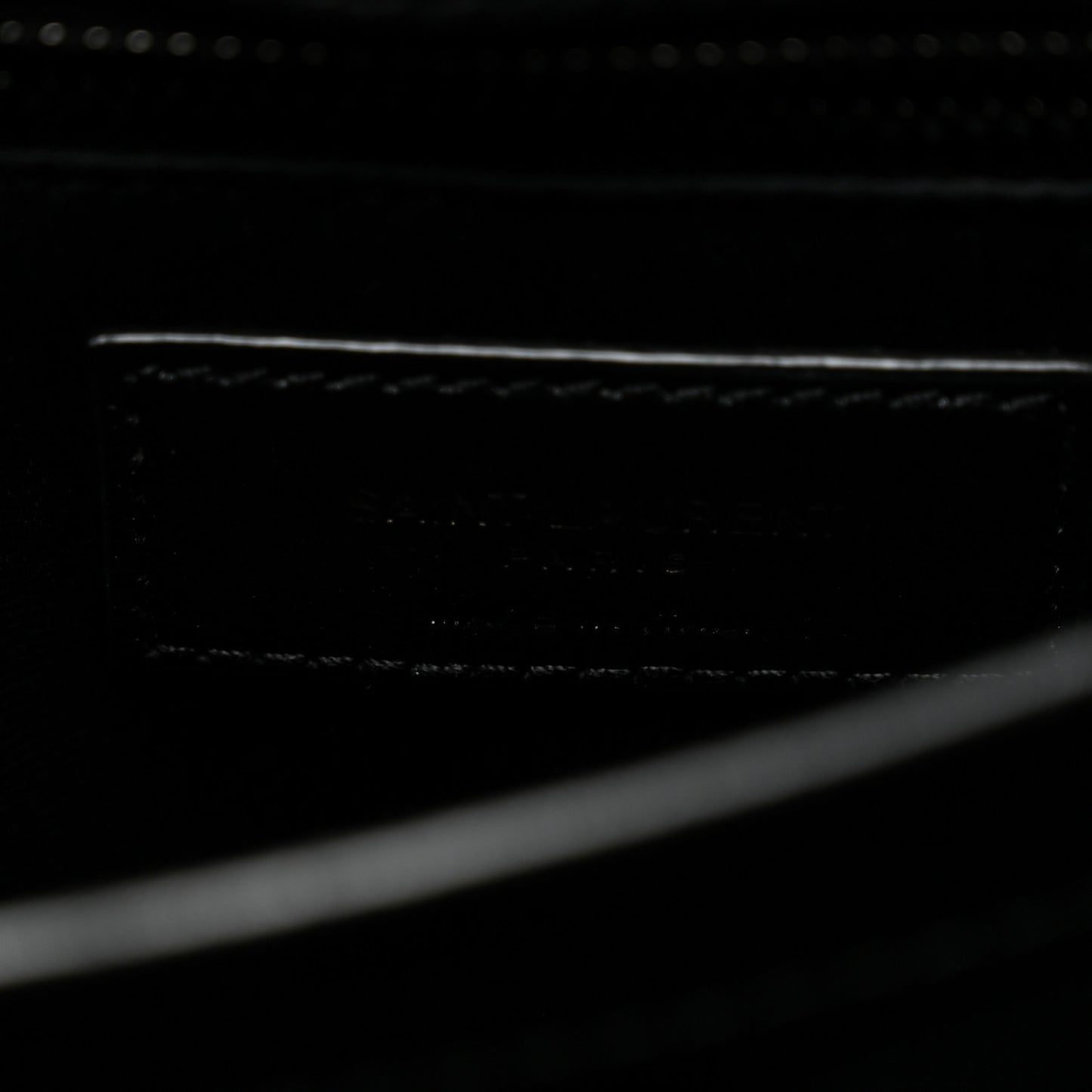 Calfskin Y Quilted Monogram Monochrome Toy Loulou Crossbody Bag Black