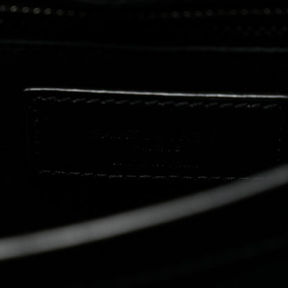 Saint Laurent Calfskin Y Quilted Monogram Monochrome Toy Loulou Crossbody Bag Black 6 of 10