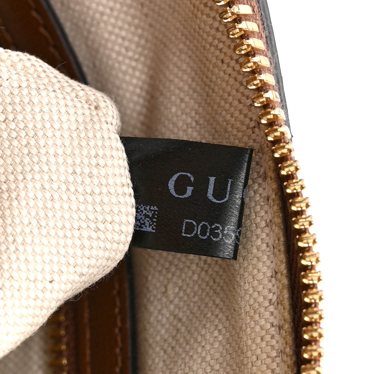 Gucci GG Supreme Monogram Azalea Calfskin Small Horsebit 1955 Top Handle Bag Beige Ebony Brown Sugar 8 of 11