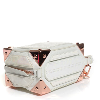 Alexander Wang Lambskin Patent Jade Clutch White 4 of 8