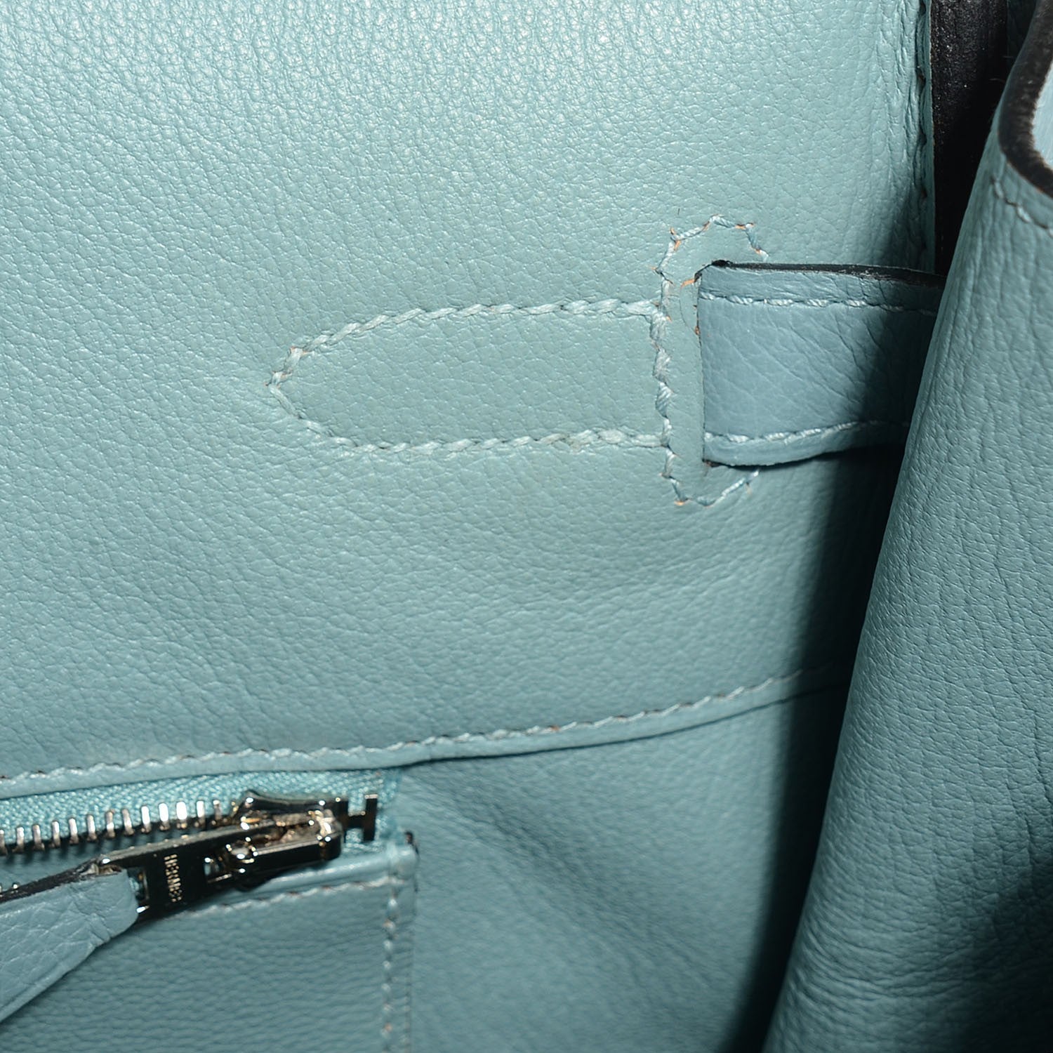 Hermes Taurillon Clemence Birkin 35 Ciel 10 of 20