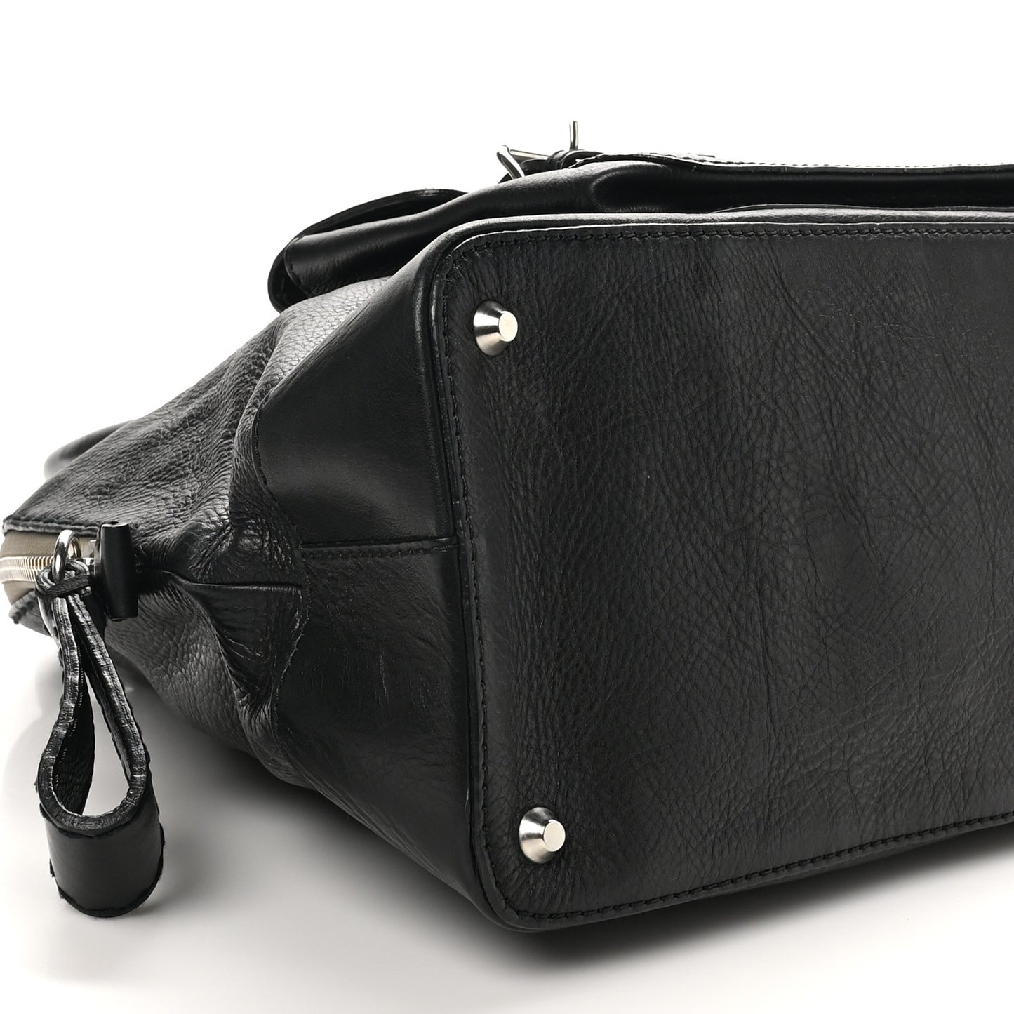 Calfskin Edith Dome Bowler Black