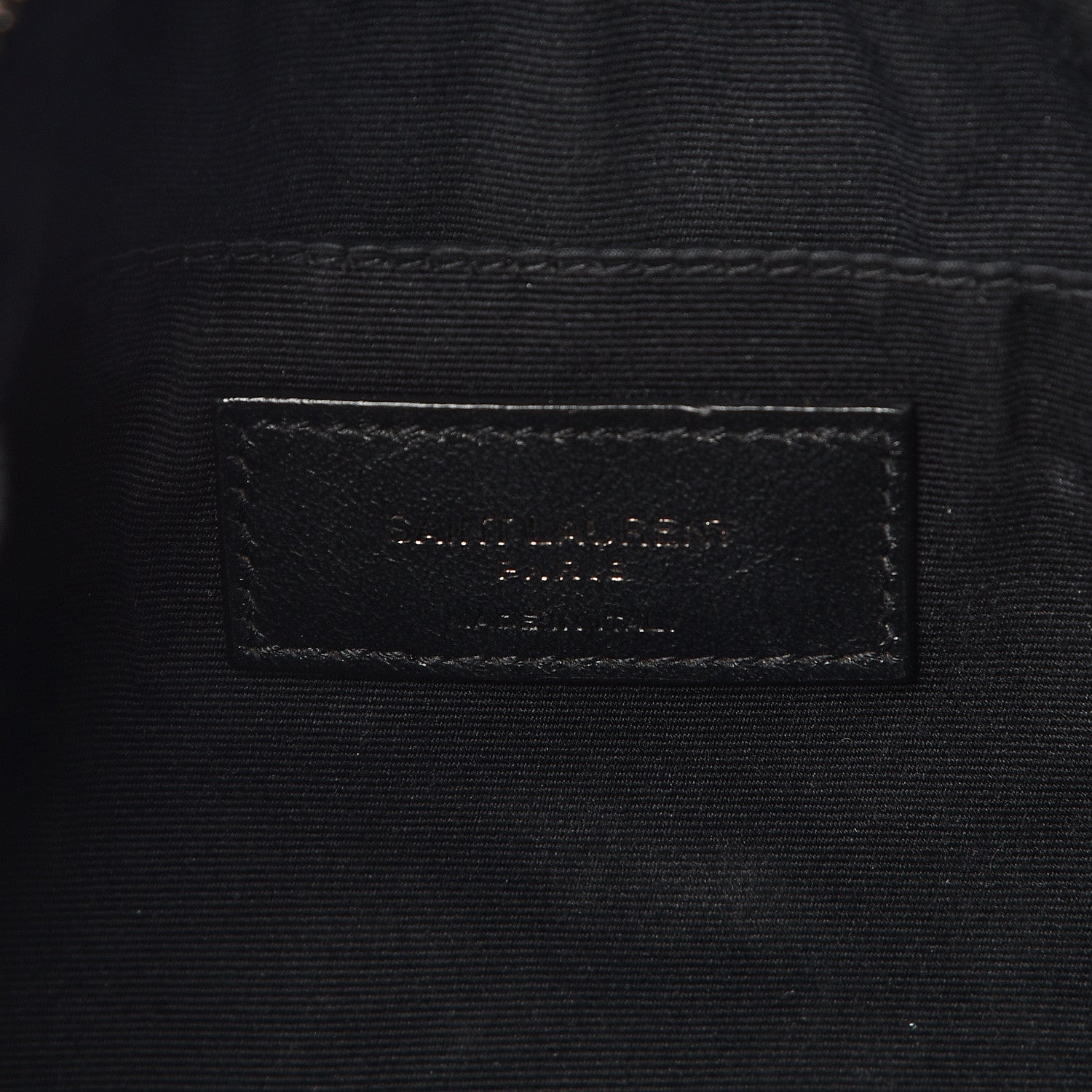 Saint Laurent Calfskin Matelasse Monogram Lou Camera Bag Black 6 of 12