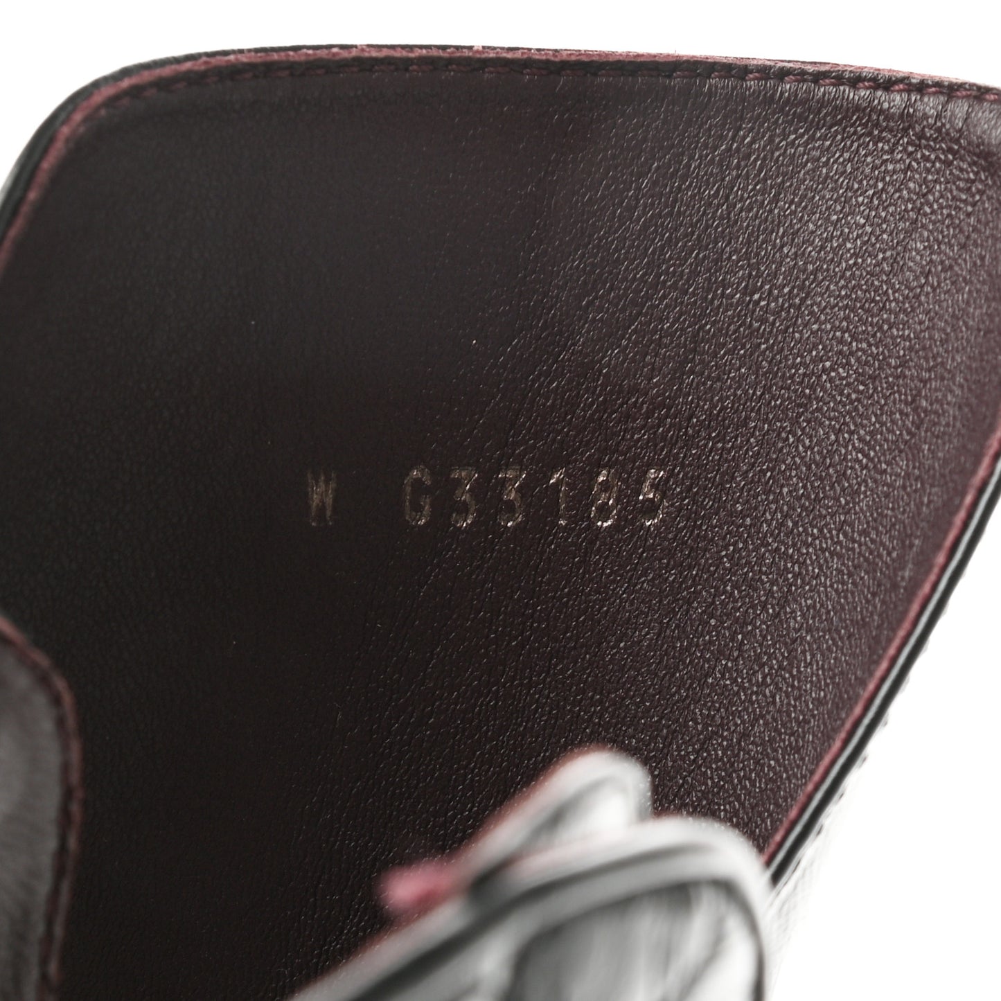 Crackled Calfskin Velvet Pearl Combat Boots 38.5 Black
