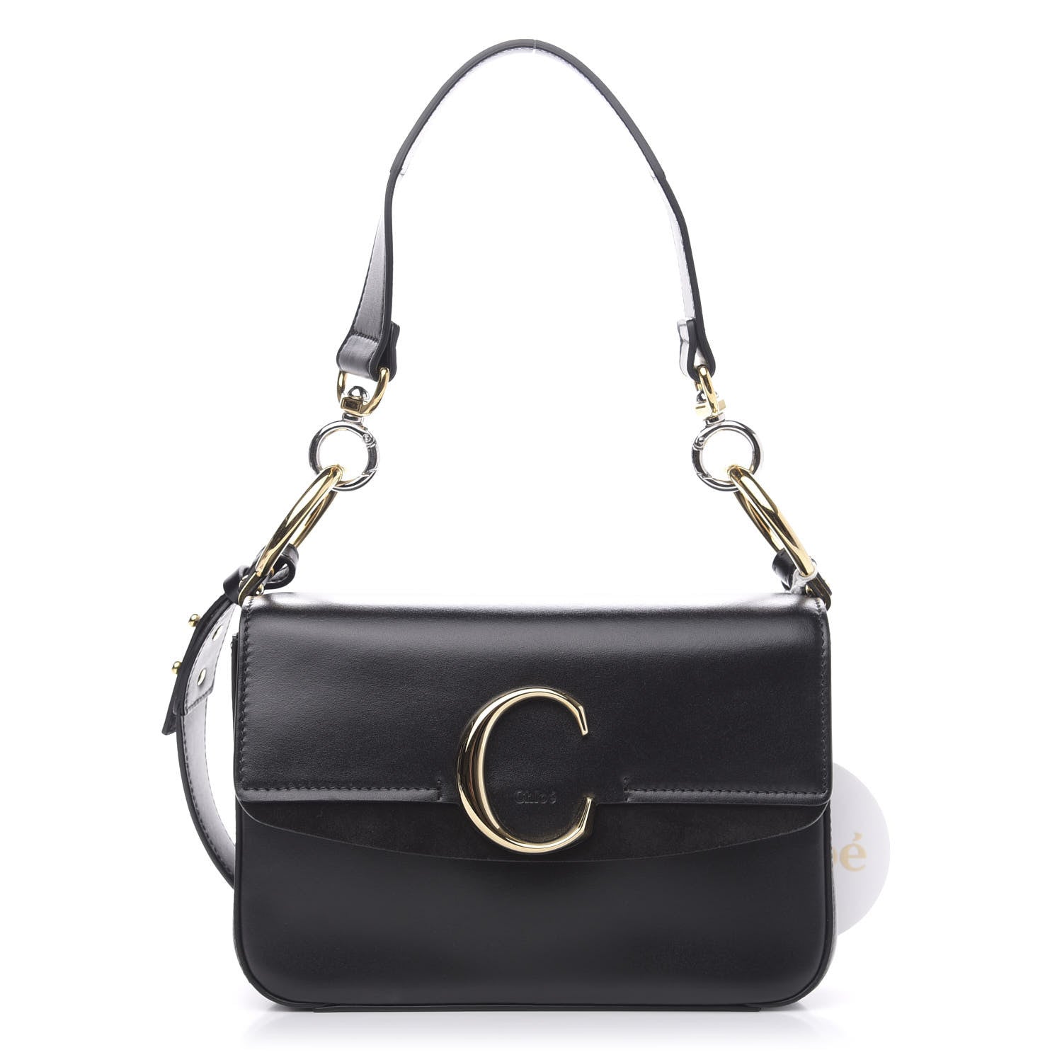 Chloe Calfskin Small C Double Carry Black 1 of 9