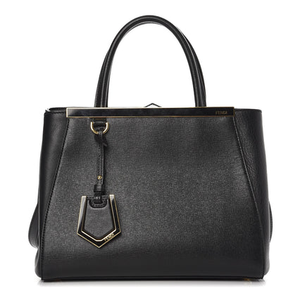 Fendi Vitello Elite Petite 2Jours Tote Black 1 of 9