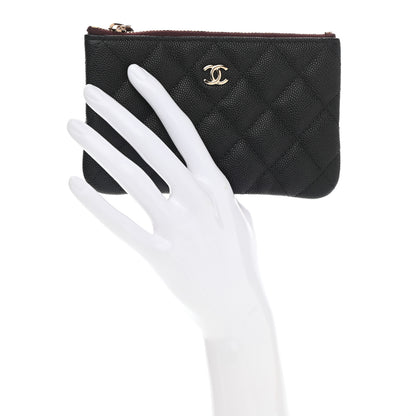 Chanel Caviar Quilted Small Cosmetic Case Black 2 of 7