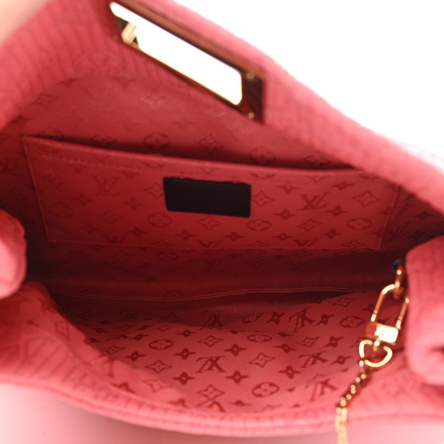 Louis Vuitton Calfskin Quilted Monogram Altair Clutch Rose 5 of 7