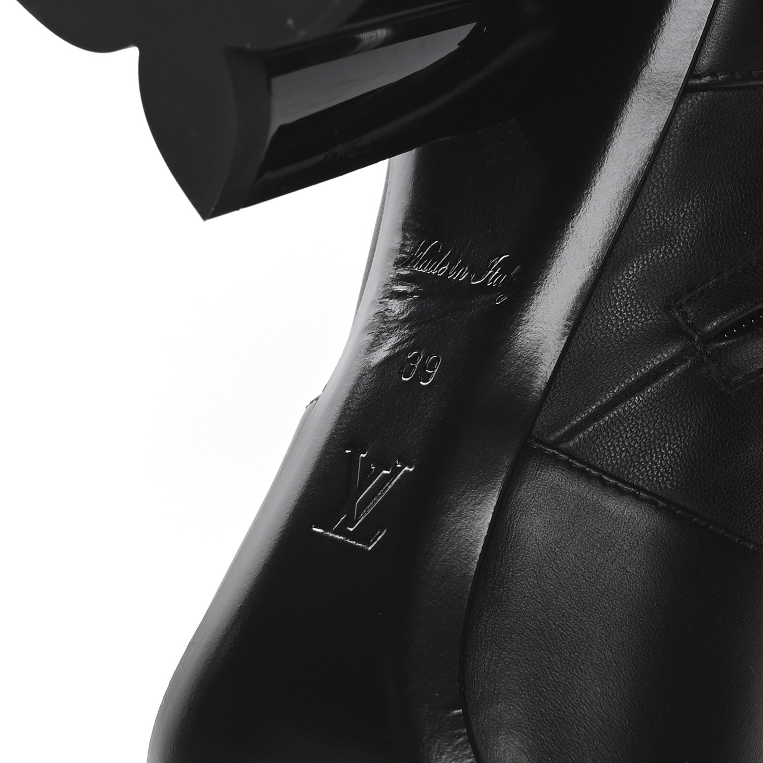 Louis Vuitton Calfskin Uniformes Silhouette Ankle Boots 39 Black 7 of 8