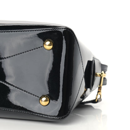 Louis Vuitton Patent Calfskin Miroir Tote Black 9 of 10