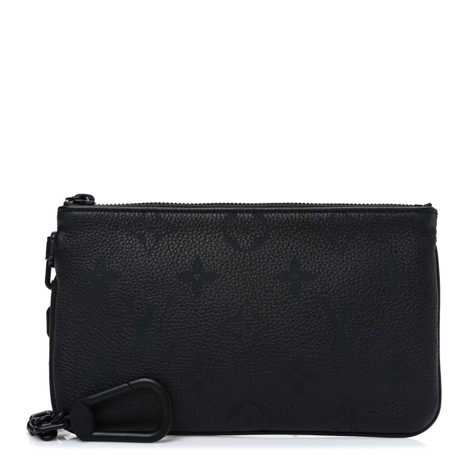 Louis Vuitton Calfskin Monogram Speedy P9 Bandouliere 40 Pochette Ultra Black 1 of 6