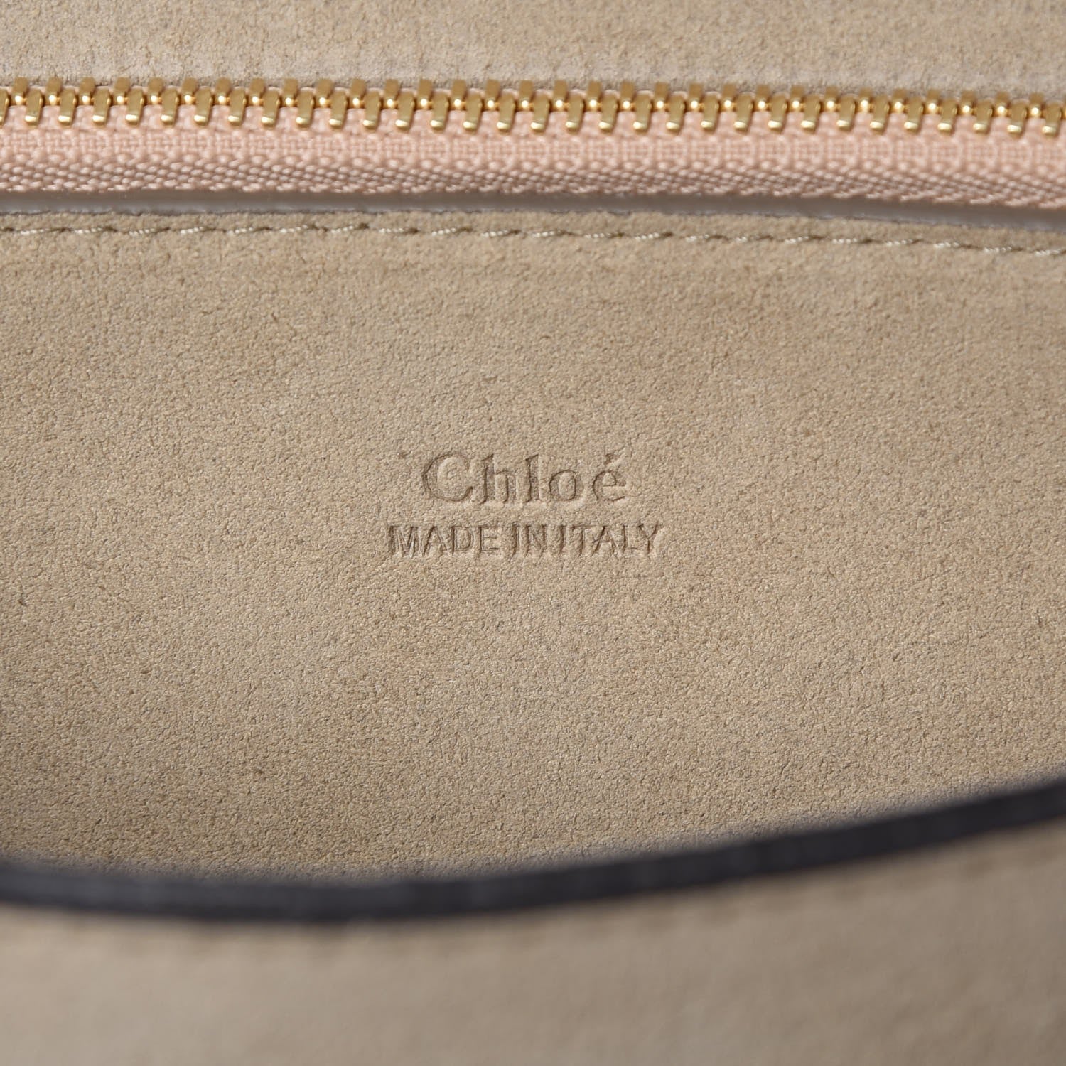Chloe Calfskin Suede Medium Faye Shoulder Bag Motty Grey 6 of 9