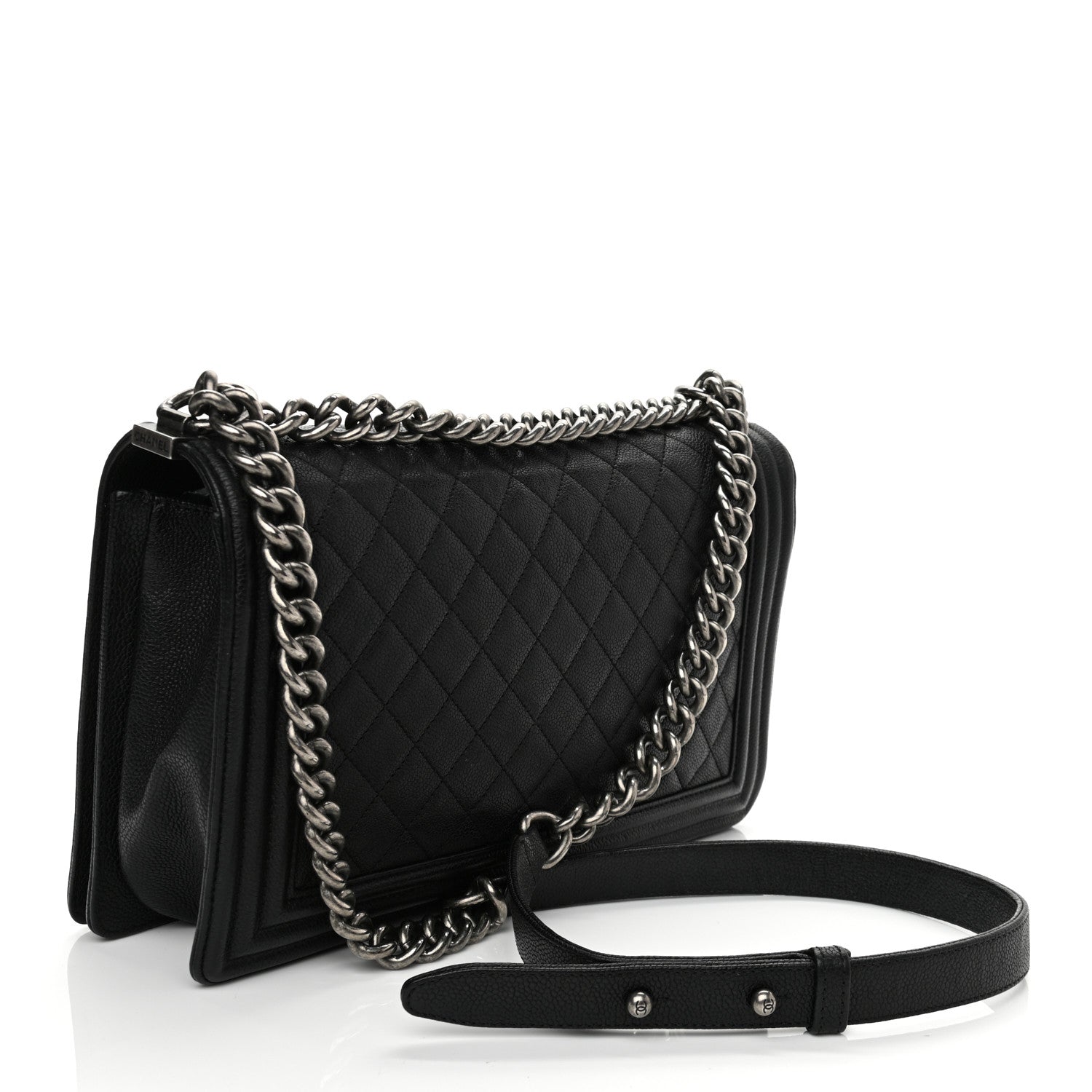 Chanel Caviar Quilted New Medium Boy Flap Black 3 of 11