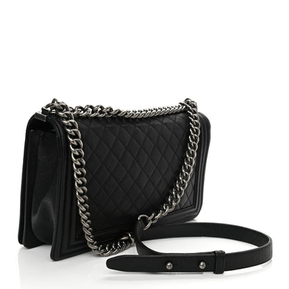 Chanel Caviar Quilted New Medium Boy Flap Black 3 of 11