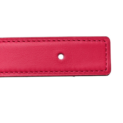 Hermes Epsom Swift Lizard 24mm Mini Constance H Belt 85 34 Orange Poppy Rose Mexico Rouge H 7 of 9