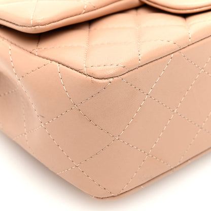 Chanel Lambskin Quilted Mini Top Handle Rectangular Flap Beige 9 of 11