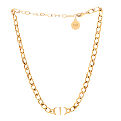 Christian Dior Metal Petit CD Choker Necklace Gold 3 of 6