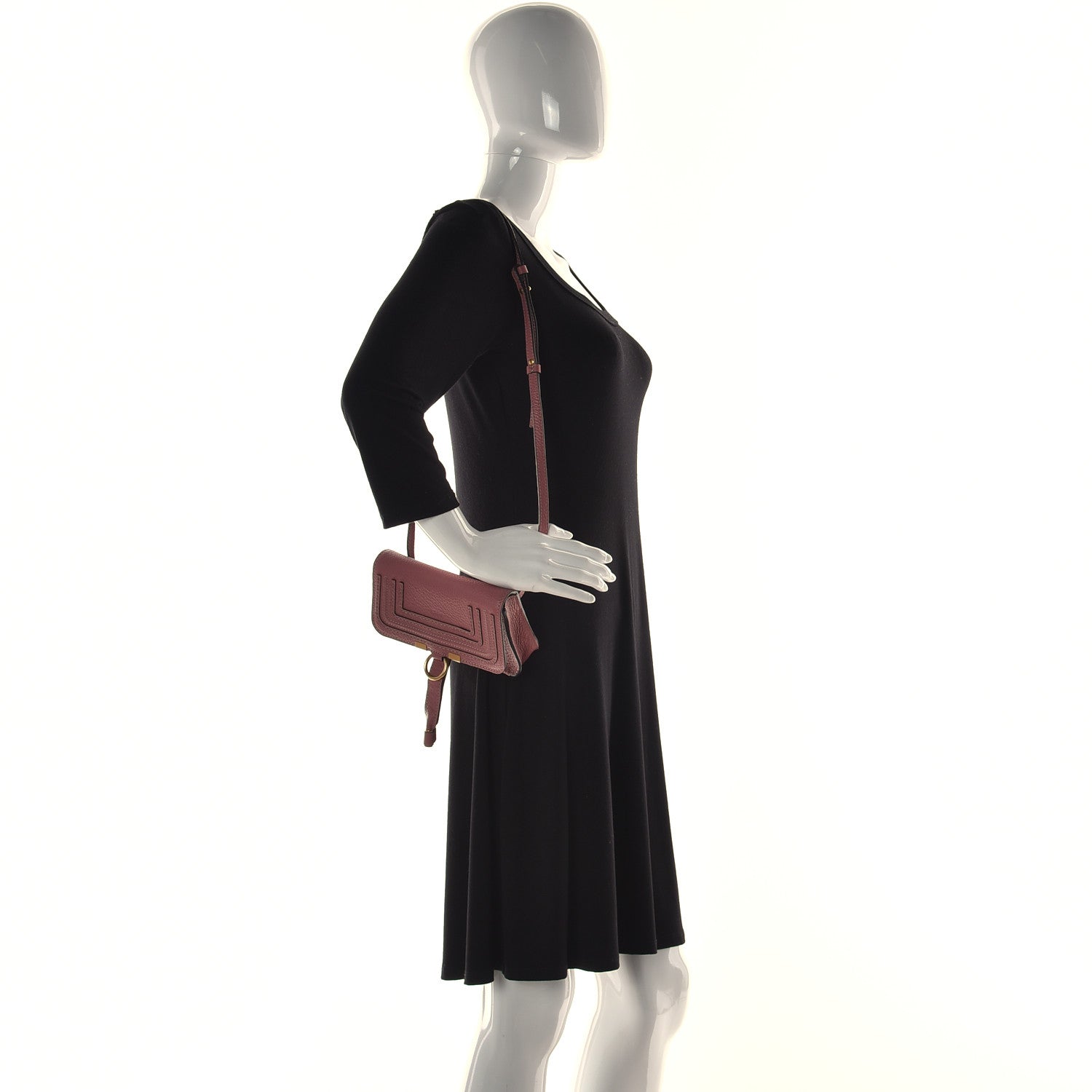 Chloe Calfskin Marcie Convertible Belt Bag Rusty Pink 4 of 14